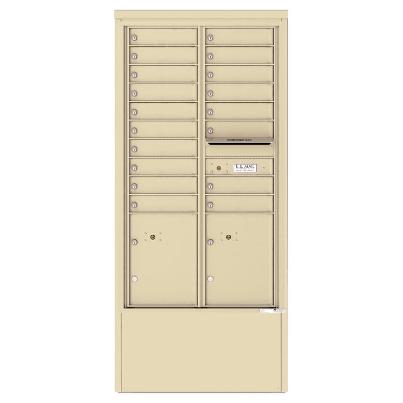 Load image into Gallery viewer, 4C15D-18-D - 18 Tenant Doors with 2 Parcel Lockers and Outgoing Mail Compartment - 4C Depot Mailbox Module