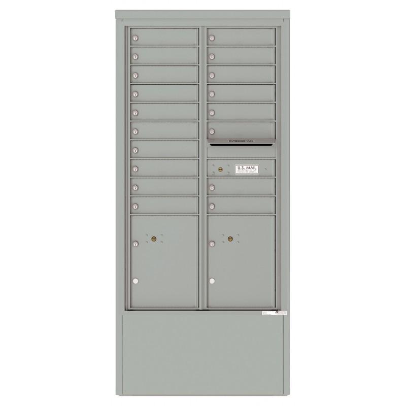 Load image into Gallery viewer, 4C15D-18-D - 18 Tenant Doors with 2 Parcel Lockers and Outgoing Mail Compartment - 4C Depot Mailbox Module