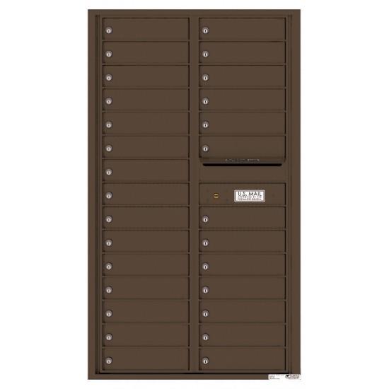 Load image into Gallery viewer, 4C15D-28 - 28 Tenant Doors and Outgoing Mail Compartment - 4C Wall Mount 15-High Mailboxes