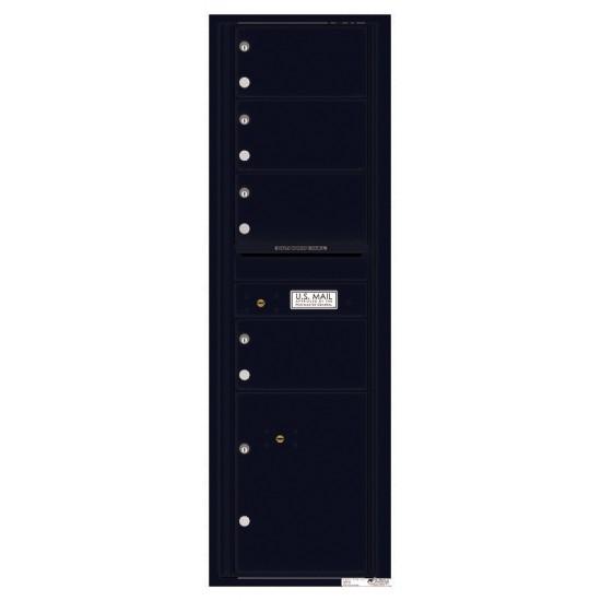 Load image into Gallery viewer, 4C15S-04 - 4 Oversized Tenant Doors with 1 Parcel Locker and Outgoing Mail Compartment - 4C Wall Mount 15-High Mailboxes