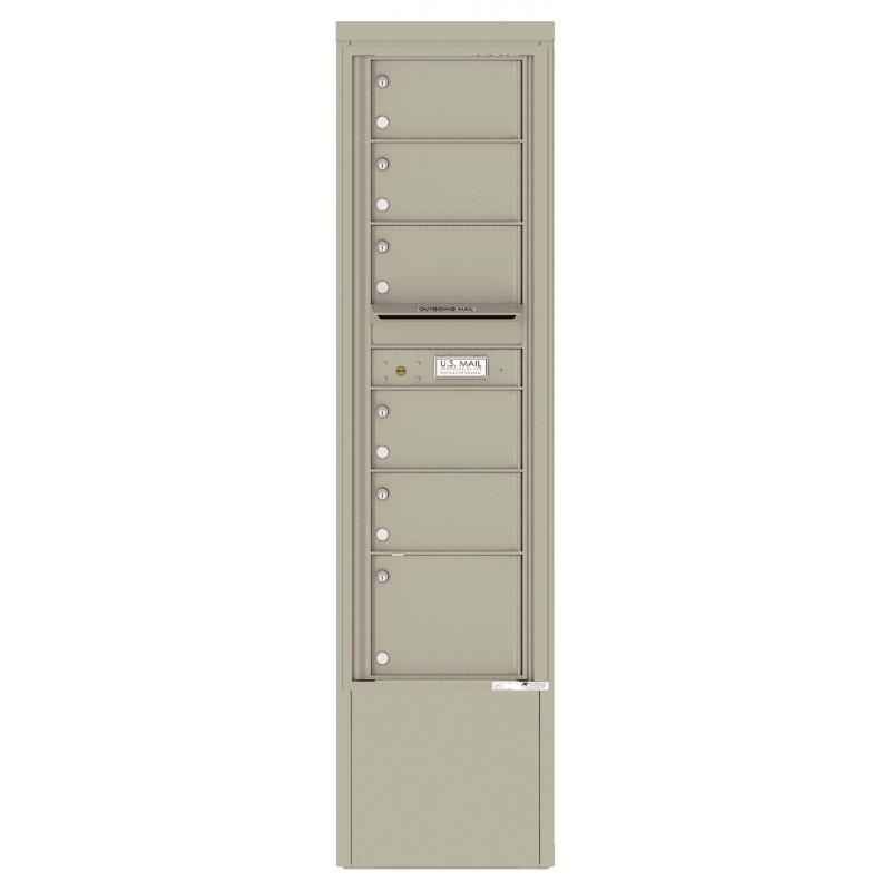 Load image into Gallery viewer, 4C15S-06-D - 6 Tenant Doors and Outgoing Mail Compartment - 4C Depot Mailbox Module