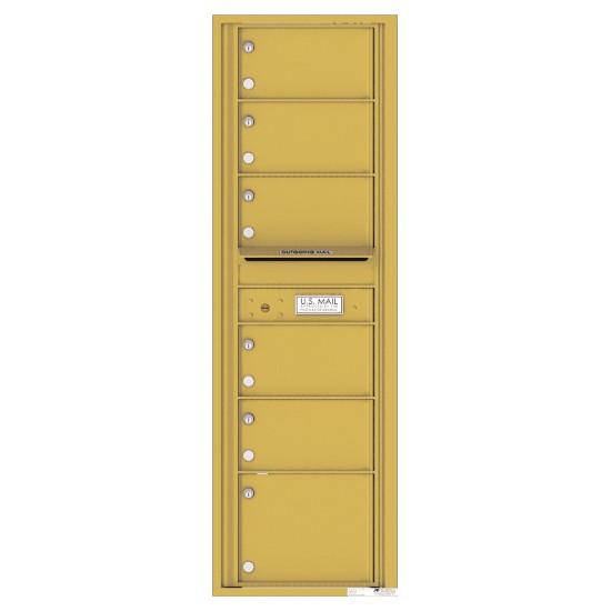 Load image into Gallery viewer, 4C15S-06 - 6 Oversized Tenant Doors with Outgoing Mail Compartment - 4C Wall Mount 15-High Mailboxes