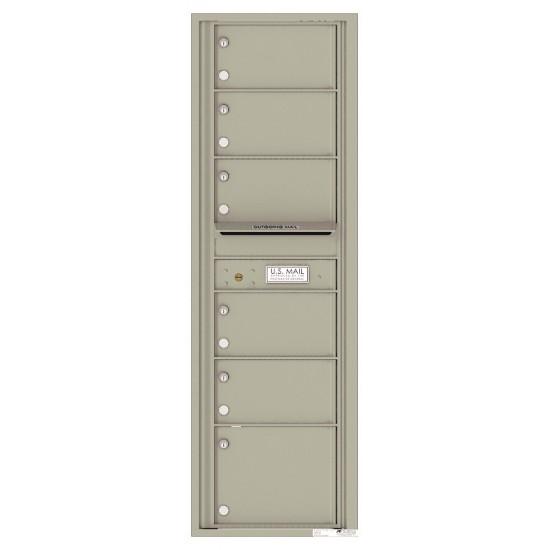 Load image into Gallery viewer, 4C15S-06 - 6 Oversized Tenant Doors with Outgoing Mail Compartment - 4C Wall Mount 15-High Mailboxes
