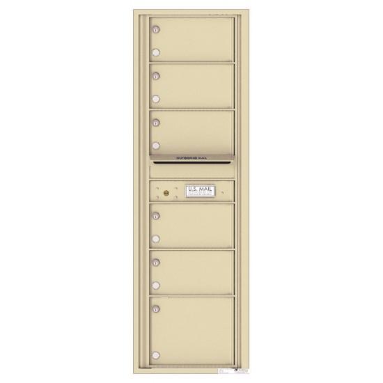 Load image into Gallery viewer, 4C15S-06 - 6 Oversized Tenant Doors with Outgoing Mail Compartment - 4C Wall Mount 15-High Mailboxes
