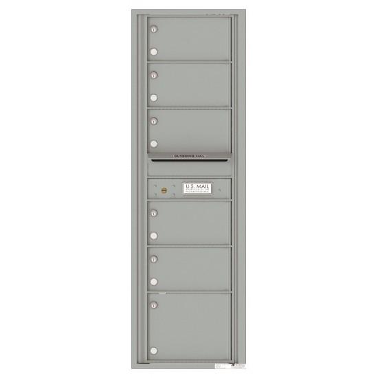 Load image into Gallery viewer, 4C15S-06 - 6 Oversized Tenant Doors with Outgoing Mail Compartment - 4C Wall Mount 15-High Mailboxes