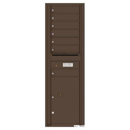 Load image into Gallery viewer, 4C15S-07 - 7 Tenant Doors with 1 Parcel Locker and Outgoing Mail Compartment - 4C Wall Mount 15-High Mailboxes