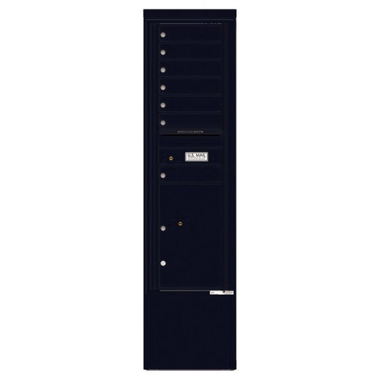 4C15S-07-D - 7 Tenant Doors with 1 Parcel Locker and Outgoing Mail Compartment - 4C Depot Mailbox Module