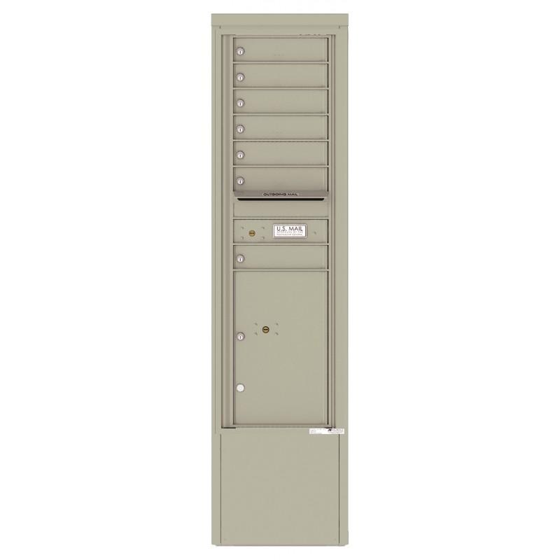 Load image into Gallery viewer, 4C15S-07-D - 7 Tenant Doors with 1 Parcel Locker and Outgoing Mail Compartment - 4C Depot Mailbox Module