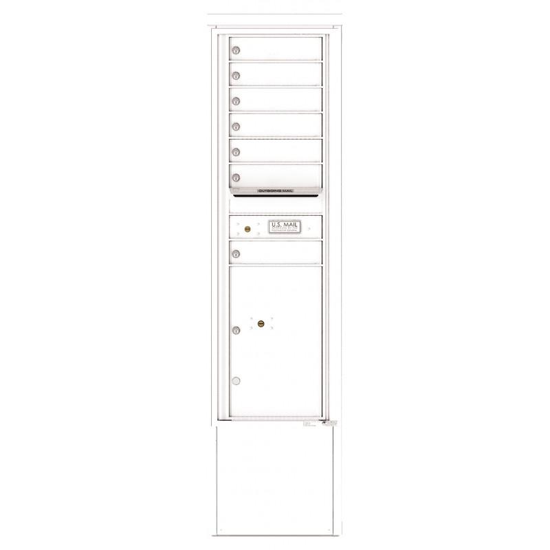 Load image into Gallery viewer, 4C15S-07-D - 7 Tenant Doors with 1 Parcel Locker and Outgoing Mail Compartment - 4C Depot Mailbox Module