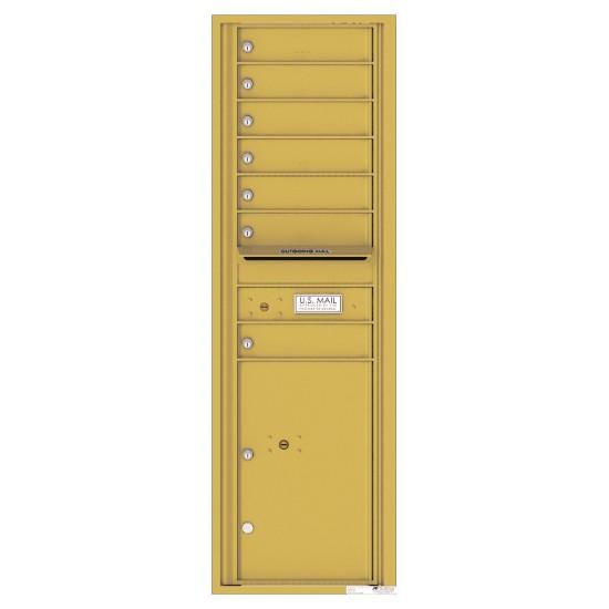 Load image into Gallery viewer, 4C15S-07 - 7 Tenant Doors with 1 Parcel Locker and Outgoing Mail Compartment - 4C Wall Mount 15-High Mailboxes