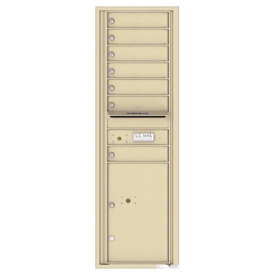 Load image into Gallery viewer, 4C15S-07 - 7 Tenant Doors with 1 Parcel Locker and Outgoing Mail Compartment - 4C Wall Mount 15-High Mailboxes