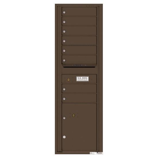 Load image into Gallery viewer, 4C15S-08 - 8 Tenant Doors with 1 Parcel Locker and Outgoing Mail Compartment - 4C Wall Mount 15-High Mailboxes