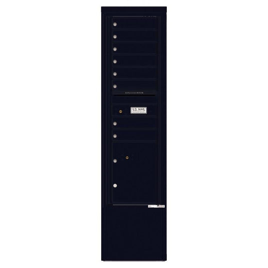4C15S-08-D - 8 Tenant Doors with 1 Parcel Locker and Outgoing Mail Compartment - 4C Depot Mailbox Module