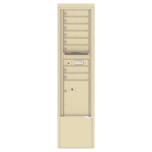 4C15S-08-D - 8 Tenant Doors with 1 Parcel Locker and Outgoing Mail Compartment - 4C Depot Mailbox Module