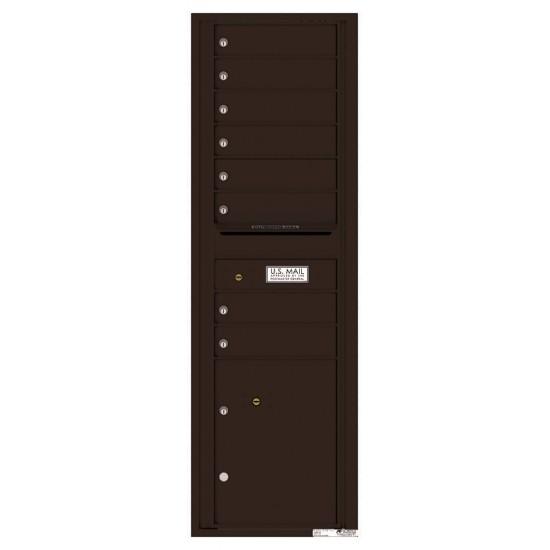Load image into Gallery viewer, 4C15S-08 - 8 Tenant Doors with 1 Parcel Locker and Outgoing Mail Compartment - 4C Wall Mount 15-High Mailboxes