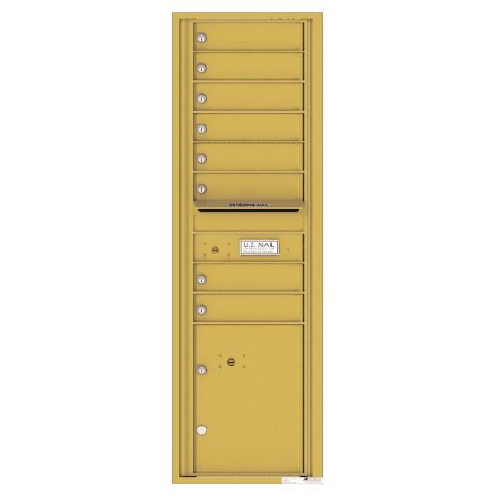 Load image into Gallery viewer, 4C15S-08 - 8 Tenant Doors with 1 Parcel Locker and Outgoing Mail Compartment - 4C Wall Mount 15-High Mailboxes