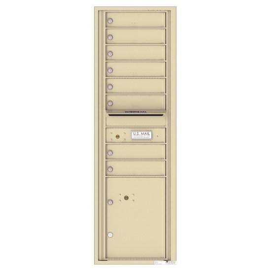 Load image into Gallery viewer, 4C15S-08 - 8 Tenant Doors with 1 Parcel Locker and Outgoing Mail Compartment - 4C Wall Mount 15-High Mailboxes