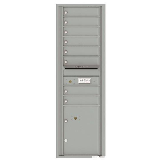 Load image into Gallery viewer, 4C15S-08 - 8 Tenant Doors with 1 Parcel Locker and Outgoing Mail Compartment - 4C Wall Mount 15-High Mailboxes
