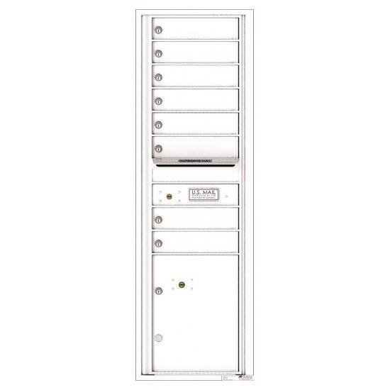 Load image into Gallery viewer, 4C15S-08 - 8 Tenant Doors with 1 Parcel Locker and Outgoing Mail Compartment - 4C Wall Mount 15-High Mailboxes
