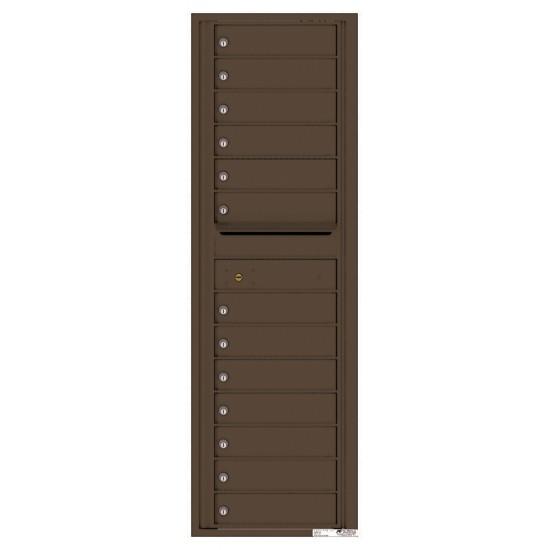 Load image into Gallery viewer, 4C15S-13 - 13 Tenant Doors with Outgoing Mail Compartment - 4C Wall Mount 15-High Mailboxes