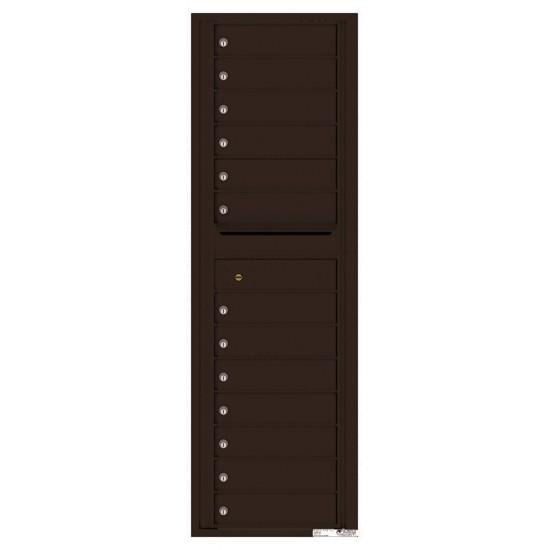 Load image into Gallery viewer, 4C15S-13 - 13 Tenant Doors with Outgoing Mail Compartment - 4C Wall Mount 15-High Mailboxes