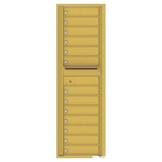 Load image into Gallery viewer, 4C15S-13 - 13 Tenant Doors with Outgoing Mail Compartment - 4C Wall Mount 15-High Mailboxes