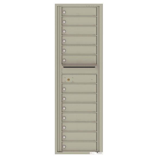 Load image into Gallery viewer, 4C15S-13 - 13 Tenant Doors with Outgoing Mail Compartment - 4C Wall Mount 15-High Mailboxes