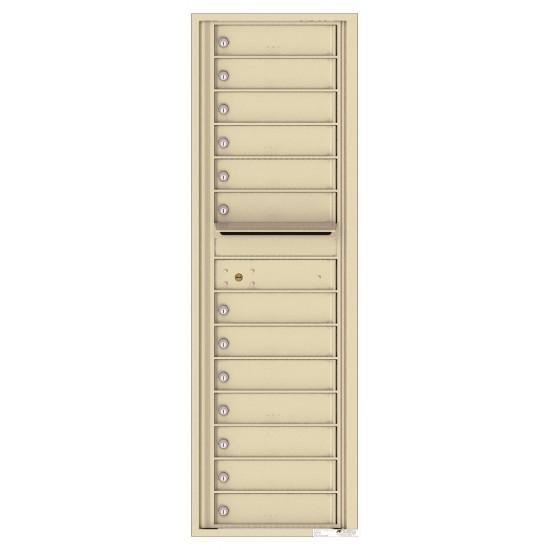 Load image into Gallery viewer, 4C15S-13 - 13 Tenant Doors with Outgoing Mail Compartment - 4C Wall Mount 15-High Mailboxes