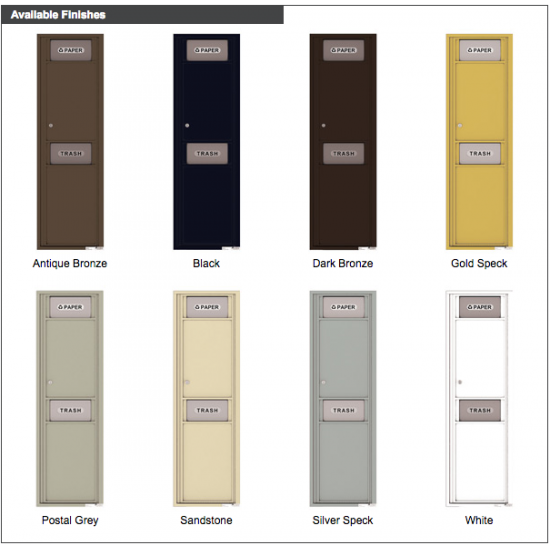 Load image into Gallery viewer, 4C15S-BIN - Trash/Recycling Bin - 4C Wall Mount 15-High