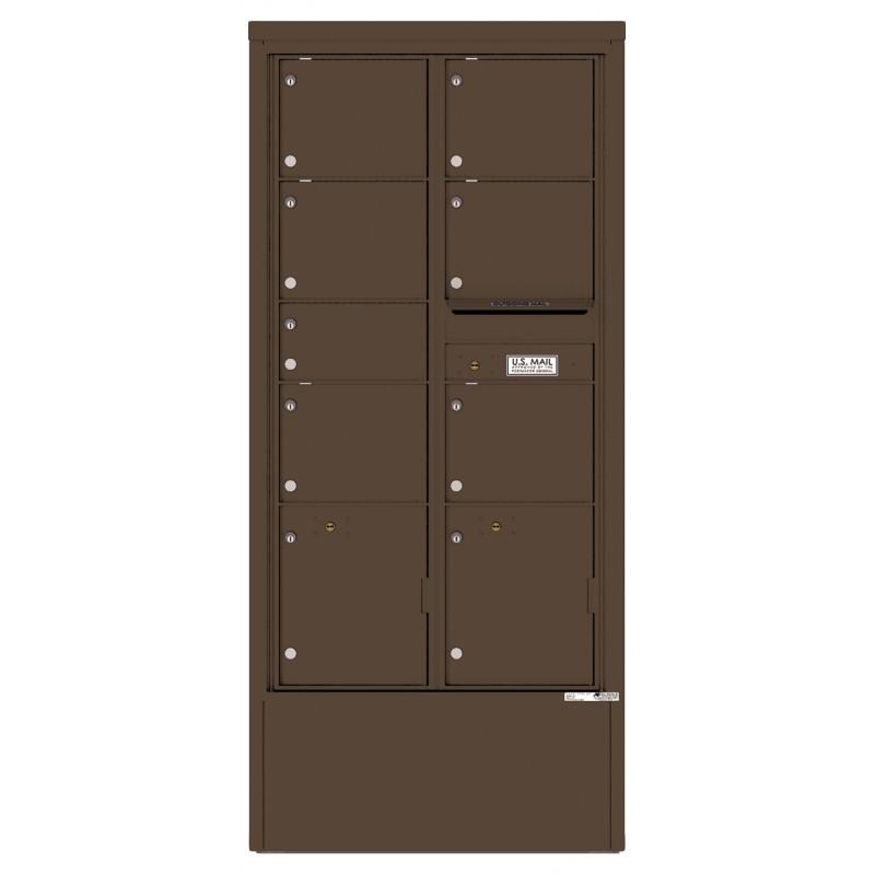 Load image into Gallery viewer, 4C16D-07-D - 7 Tenant Doors with 2 Parcel Lockers and Outgoing Mail Compartment - 4C Depot Mailbox Module