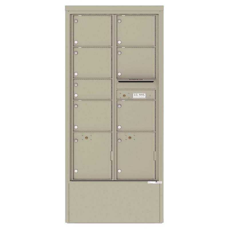 Load image into Gallery viewer, 4C16D-07-D - 7 Tenant Doors with 2 Parcel Lockers and Outgoing Mail Compartment - 4C Depot Mailbox Module
