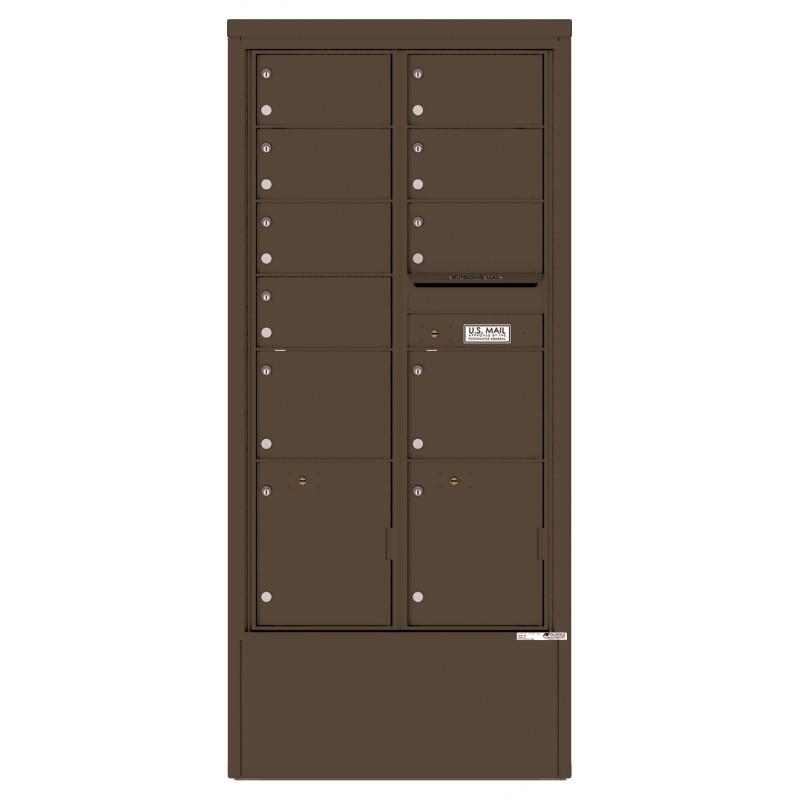 Load image into Gallery viewer, 4C16D-09-D - 9 Tenant Doors with 2 Parcel Lockers and Outgoing Mail Compartment - 4C Depot Mailbox Module
