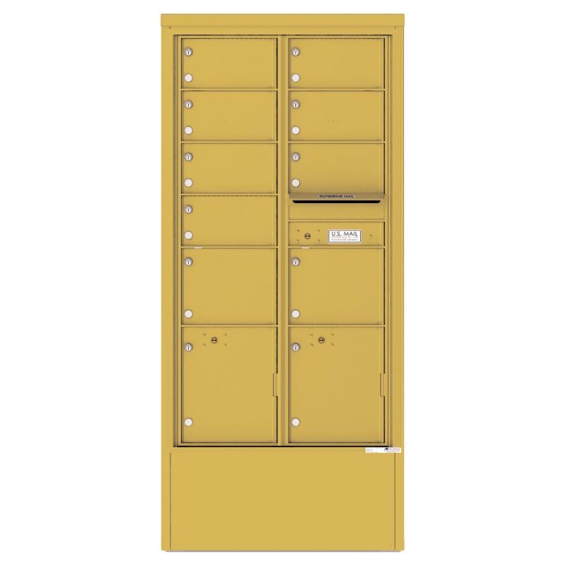 Load image into Gallery viewer, 4C16D-09-D - 9 Tenant Doors with 2 Parcel Lockers and Outgoing Mail Compartment - 4C Depot Mailbox Module