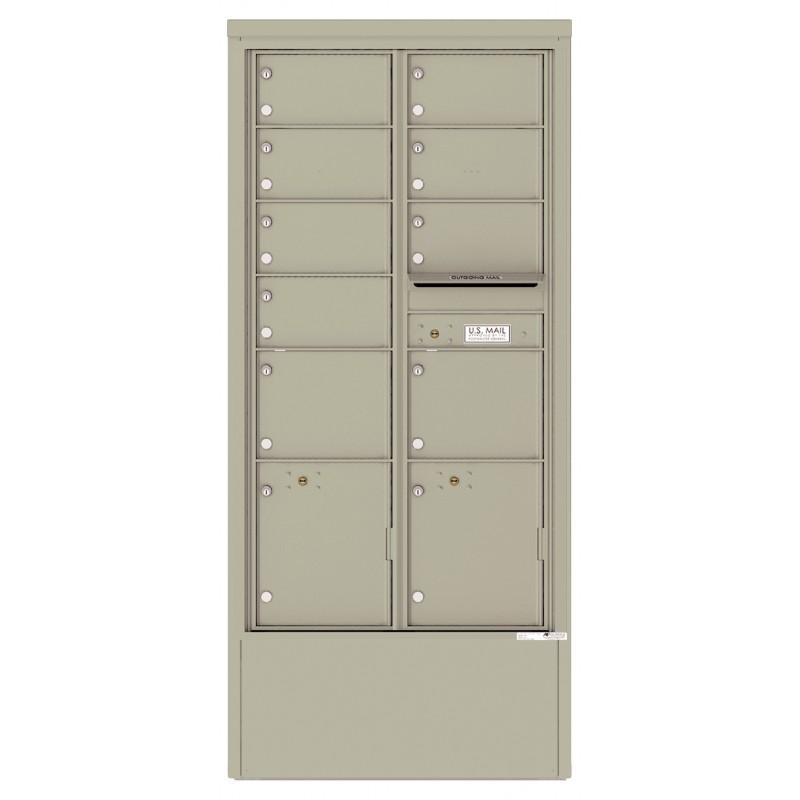 Load image into Gallery viewer, 4C16D-09-D - 9 Tenant Doors with 2 Parcel Lockers and Outgoing Mail Compartment - 4C Depot Mailbox Module