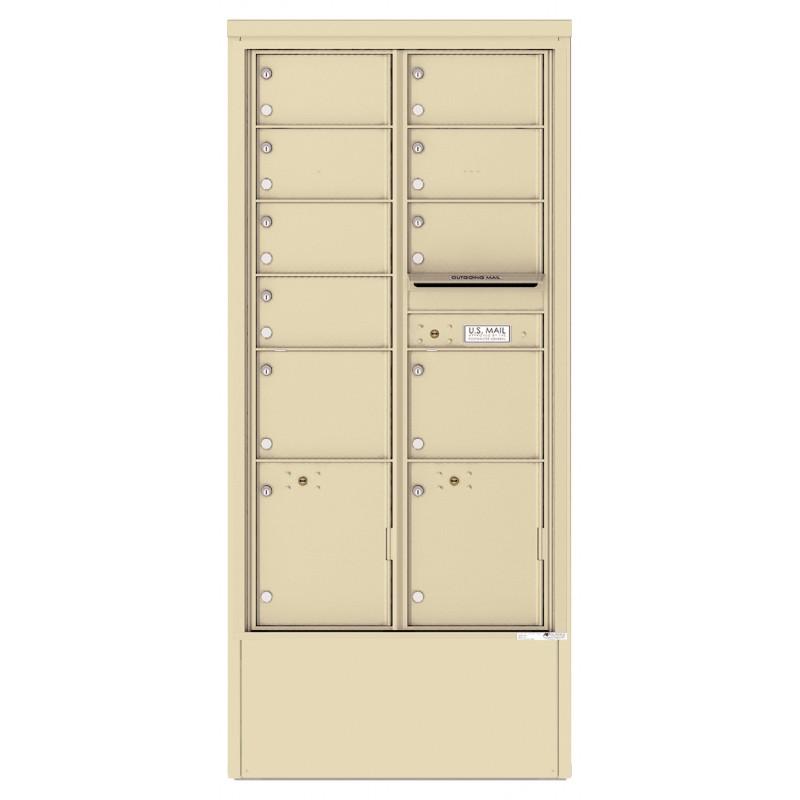 Load image into Gallery viewer, 4C16D-09-D - 9 Tenant Doors with 2 Parcel Lockers and Outgoing Mail Compartment - 4C Depot Mailbox Module
