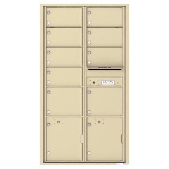 Load image into Gallery viewer, 4C16D-09 - 9 Oversized Tenant Doors with 2 Parcel Lockers and Outgoing Mail Compartment - 4C Wall Mount Max Height Mailboxes