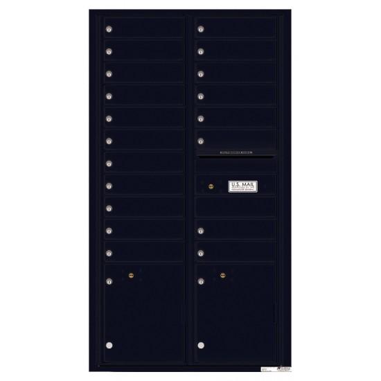 Load image into Gallery viewer, 4C16D-19 - 19 Tenant Doors with 2 Parcel Lockers and Outgoing Mail Compartment - 4C Wall Mount Max Height Mailboxes