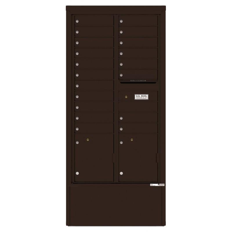 Load image into Gallery viewer, 4C16D-19-D - 19 Tenant Doors with 2 Parcel Lockers and Outgoing Mail Compartment - 4C Depot Mailbox Module