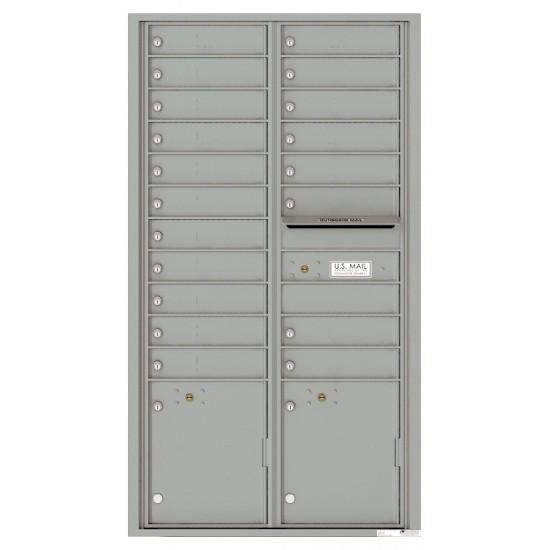 Load image into Gallery viewer, 4C16D-19 - 19 Tenant Doors with 2 Parcel Lockers and Outgoing Mail Compartment - 4C Wall Mount Max Height Mailboxes