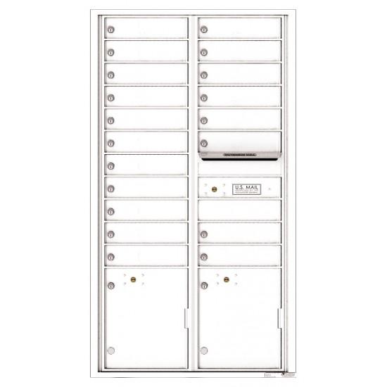 Load image into Gallery viewer, 4C16D-19 - 19 Tenant Doors with 2 Parcel Lockers and Outgoing Mail Compartment - 4C Wall Mount Max Height Mailboxes