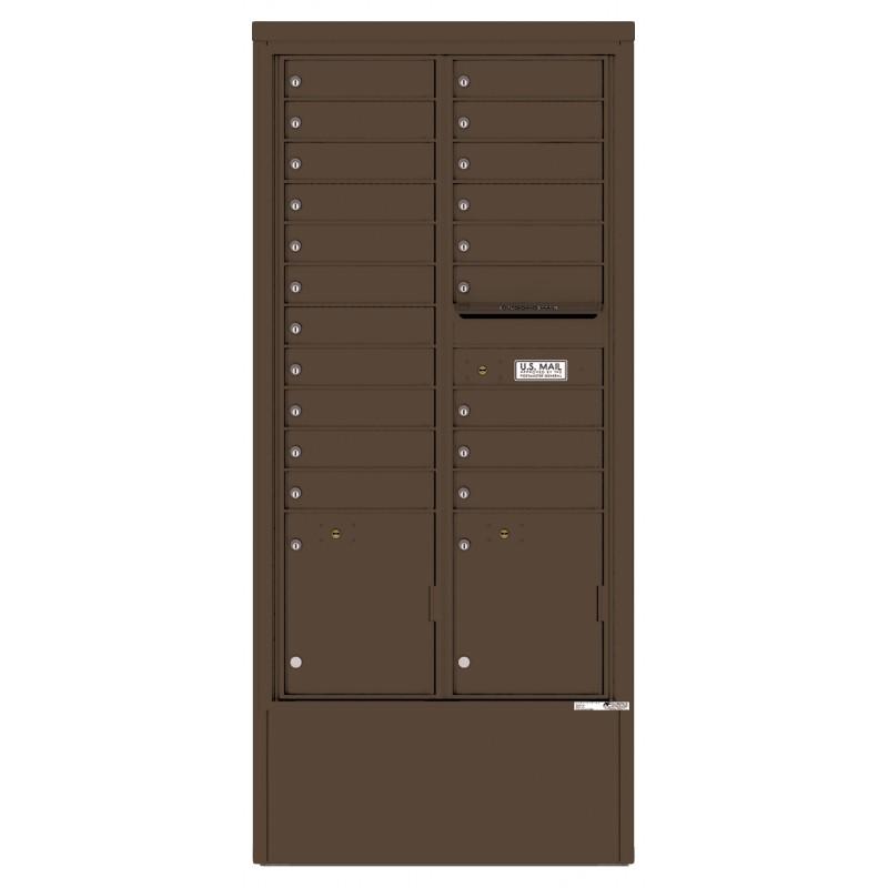 Load image into Gallery viewer, 4C16D-20-D - 20 Tenant Doors with 2 Parcel Lockers and Outgoing Mail Compartment - 4C Depot Mailbox Module