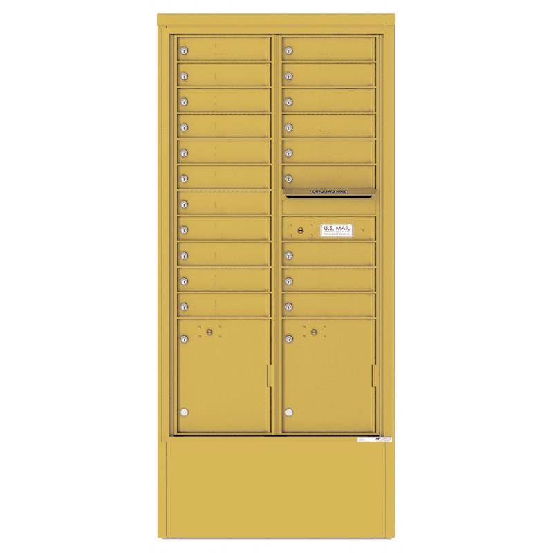 Load image into Gallery viewer, 4C16D-20-D - 20 Tenant Doors with 2 Parcel Lockers and Outgoing Mail Compartment - 4C Depot Mailbox Module