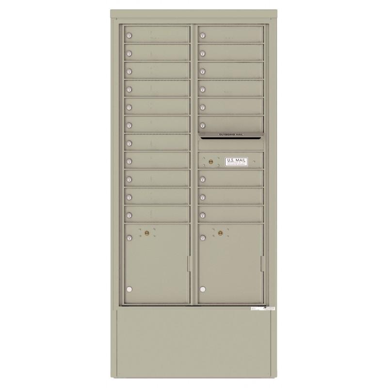 Load image into Gallery viewer, 4C16D-20-D - 20 Tenant Doors with 2 Parcel Lockers and Outgoing Mail Compartment - 4C Depot Mailbox Module