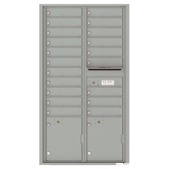 Load image into Gallery viewer, 4C16D-20 - 20 Tenant Doors with 2 Parcel Lockers and Outgoing Mail Compartment - 4C Wall Mount Max Height Mailboxes