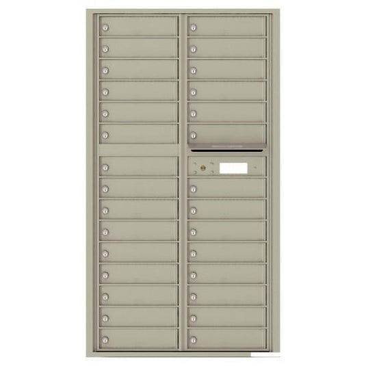 4C16D-29 - 29 Tenant Doors and Outgoing Mail Compartment - 4C Wall Mount Max Height Mailboxes