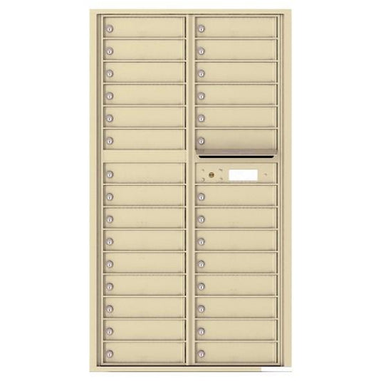 4C16D-29 - 29 Tenant Doors and Outgoing Mail Compartment - 4C Wall Mount Max Height Mailboxes