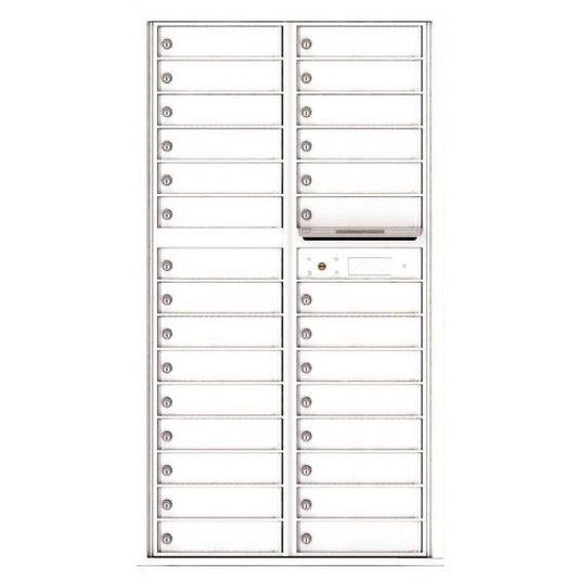 4C16D-29 - 29 Tenant Doors and Outgoing Mail Compartment - 4C Wall Mount Max Height Mailboxes