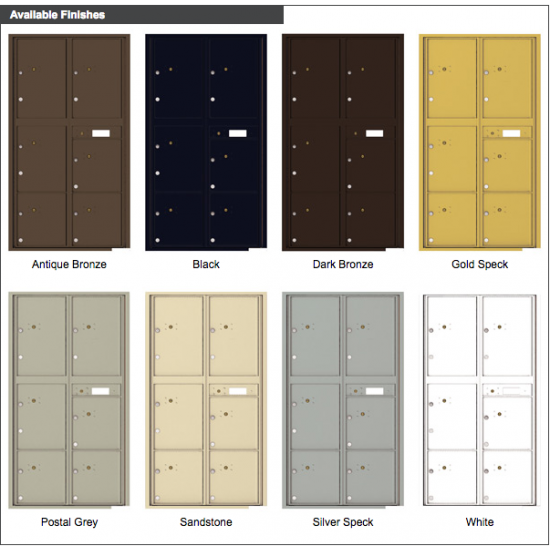Load image into Gallery viewer, 4C16D-6P - 6 Parcel Doors Unit - 4C Wall Mount Max Height
