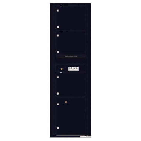 Load image into Gallery viewer, 4C16S-03 - 3 Oversized Tenant Doors with 1 Parcel Locker and Outgoing Mail Compartment - 4C Wall Mount Max Height Mailboxes