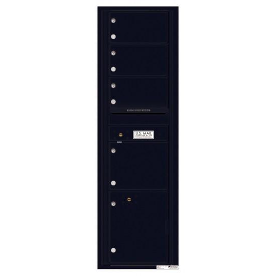 Load image into Gallery viewer, 4C16S-04 - 4 Oversized Tenant Doors with 1 Parcel Locker and Outgoing Mail Compartment - 4C Wall Mount Max Height Mailboxes